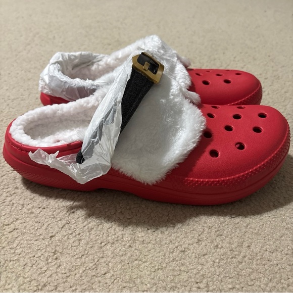 Crocs Classic Lined Santa Clogs Men’s 10 Women’s 12 Slip-On Slingback Clogs Shoe